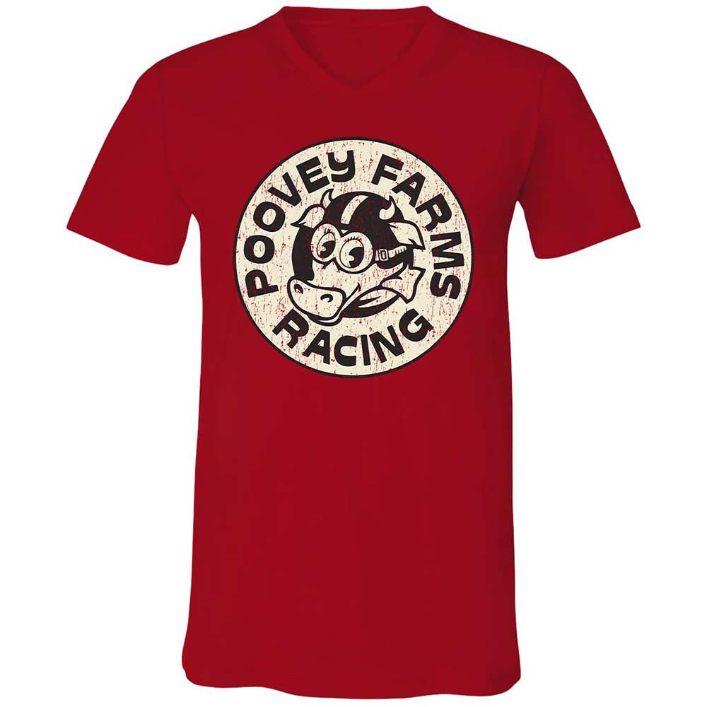 Unisex V-Neck T-Shirt - 3VRTYB4L - Red - 6