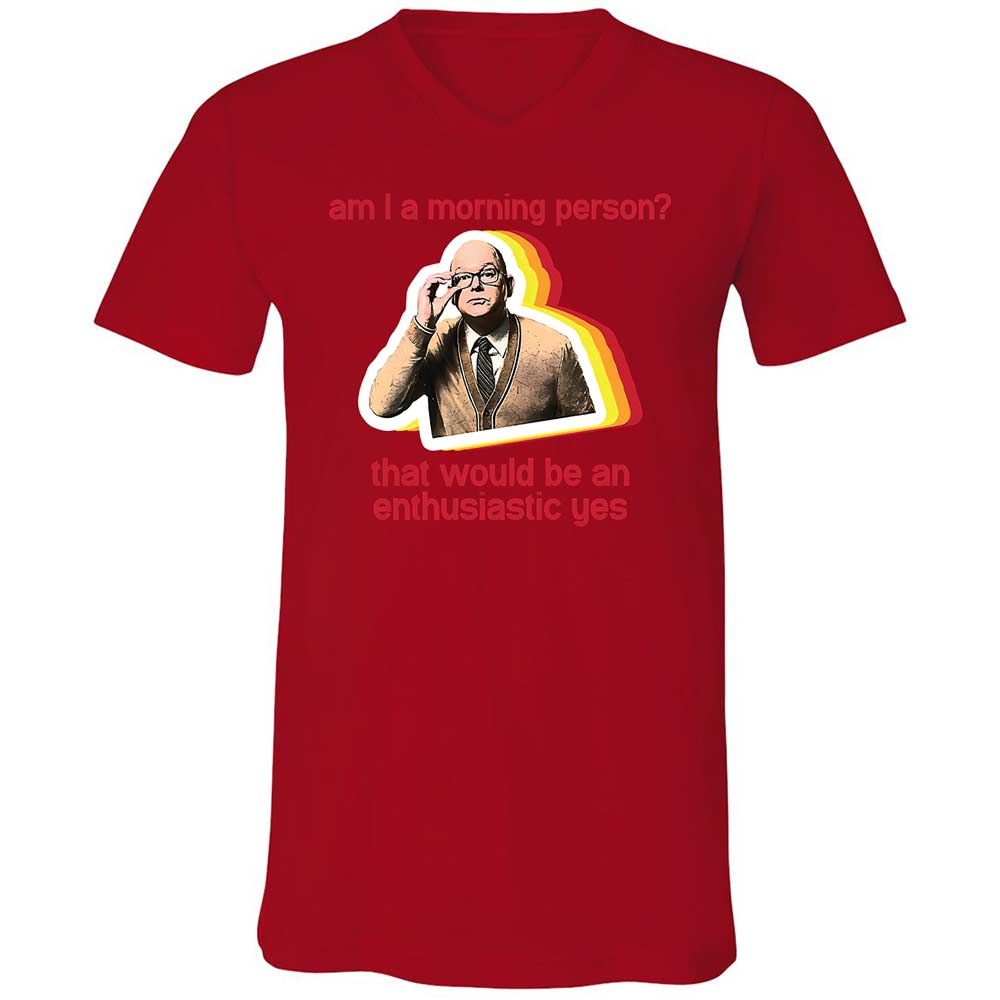Unisex V-Neck T-Shirt - RNNHSPC7 - Red - 6