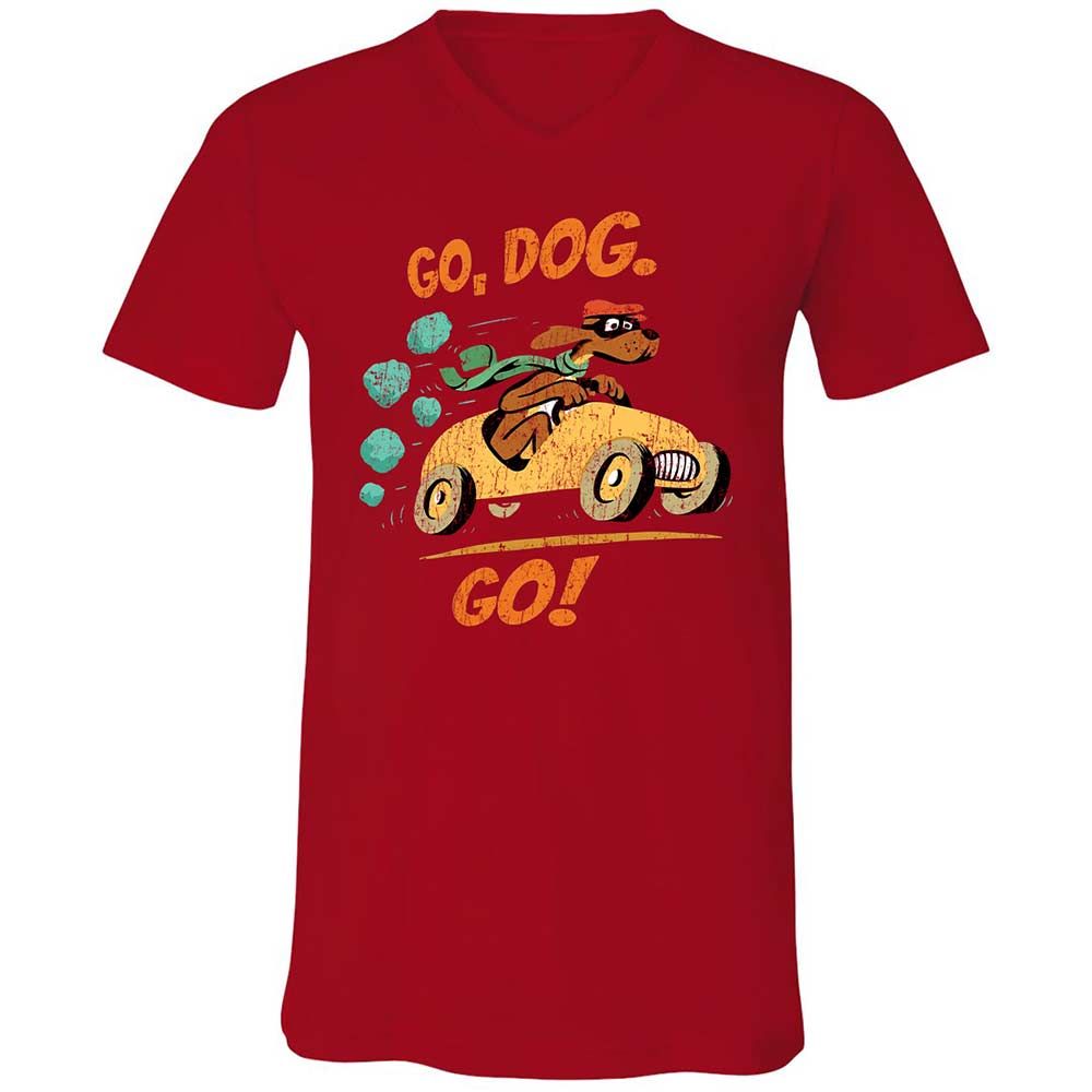 Unisex V-Neck T-Shirt - 8ZFN8ZY3 - Red - 6