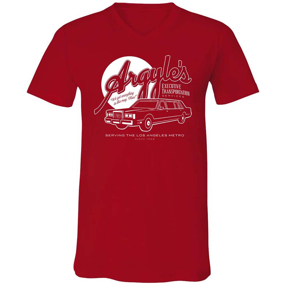 Unisex V-Neck T-Shirt - X8EWZHY6 - Red - 6