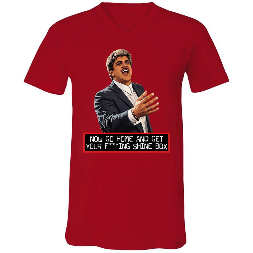 Unisex V-Neck T-Shirt - PZ7LXY1D - Red - 6