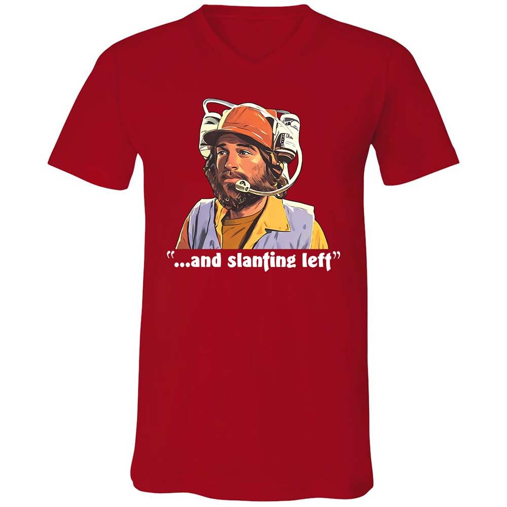 Unisex V-Neck T-Shirt - B9NJBB49 - Red - 6