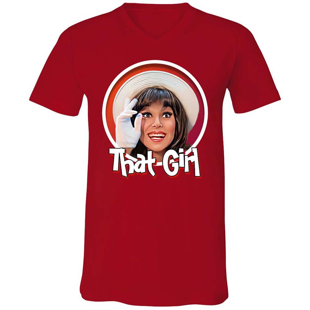 Unisex V-Neck T-Shirt - CRL9XKMP - Red - 6