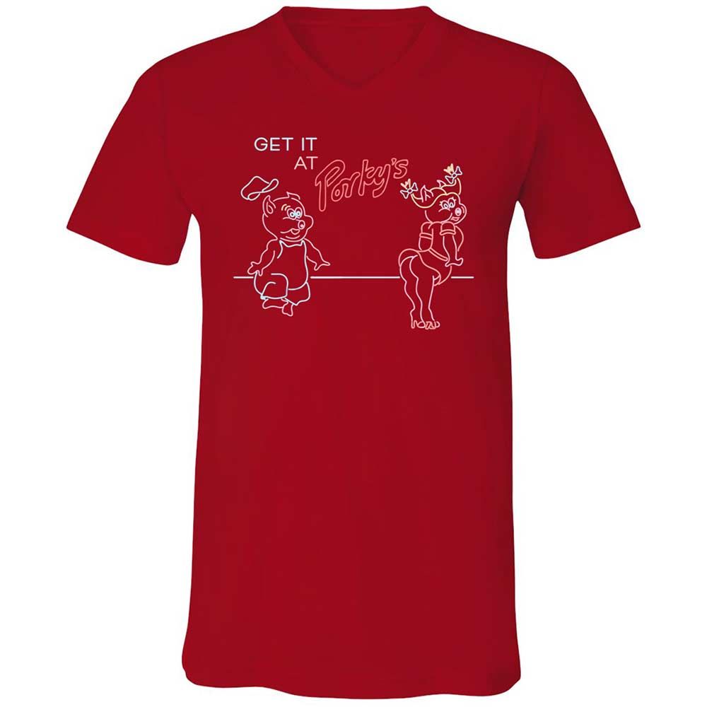 Unisex V-Neck T-Shirt - CNWSTWEY - Red - 6
