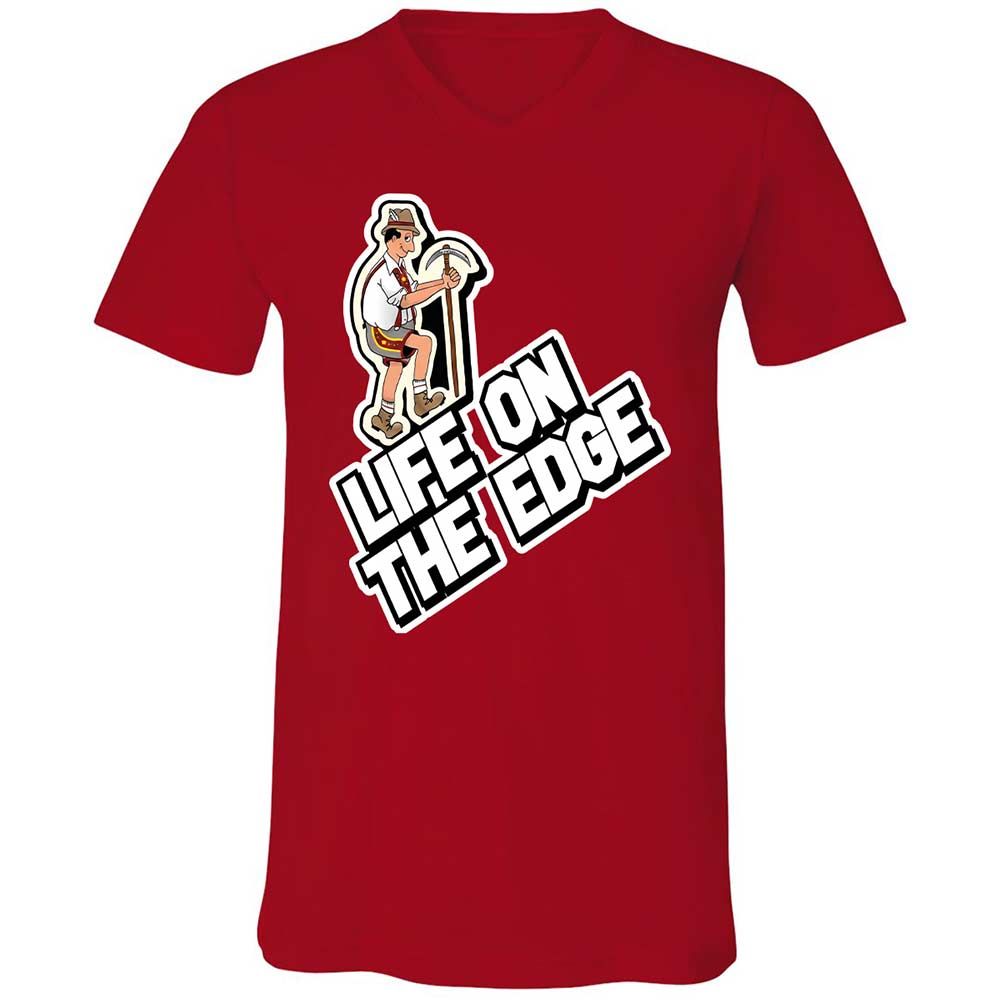 Unisex V-Neck T-Shirt - VVV2KCS2 - Red - 6