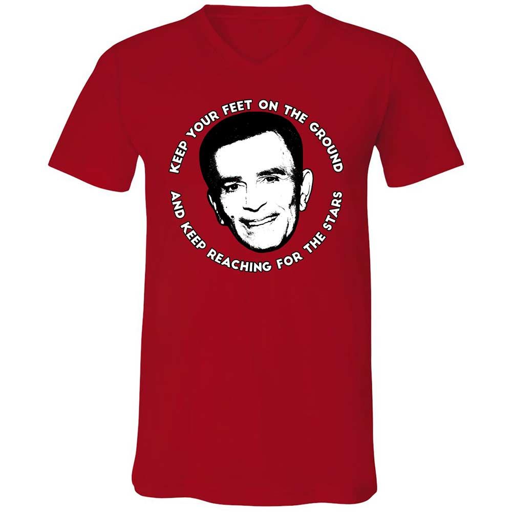 Unisex V-Neck T-Shirt - LL9QPEV7 - Red - 6