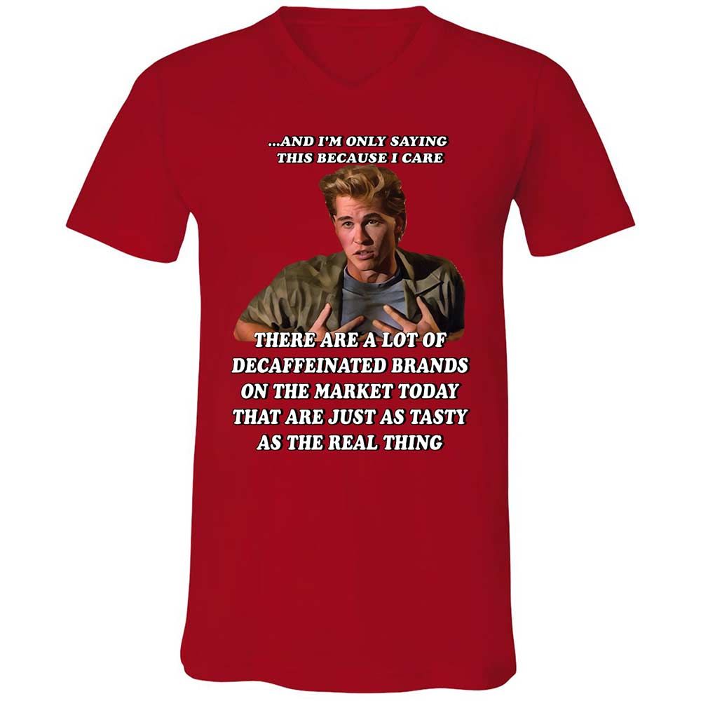 Unisex V-Neck T-Shirt - XBHUR28S - Red - 6