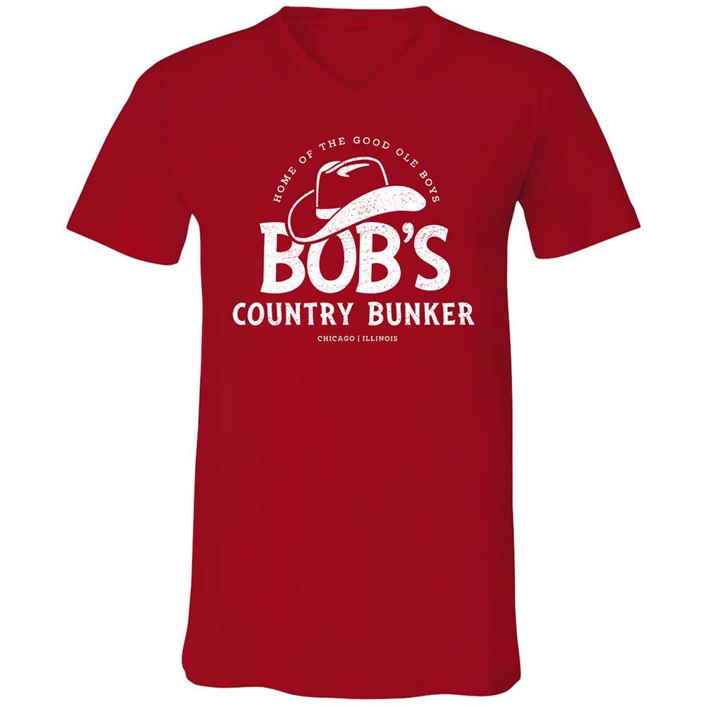 Unisex V-Neck T-Shirt - CMCDEP65 - Red - 6
