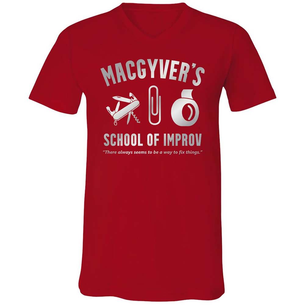 Unisex V-Neck T-Shirt - 9FSAMHCT - Red - 6