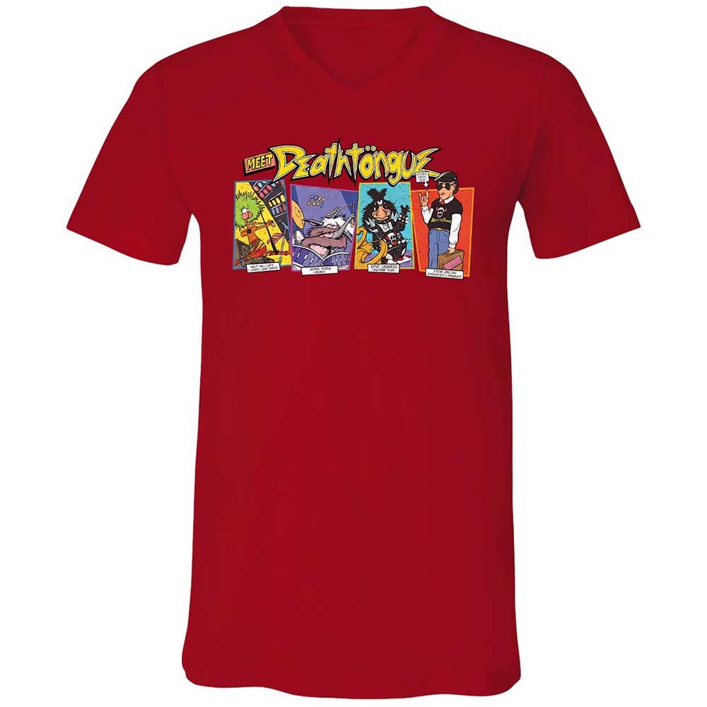 Unisex V-Neck T-Shirt - G6F9M4P6 - Red - 6