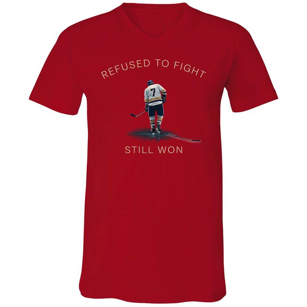 Unisex V-Neck T-Shirt - SN47RZLG - Red - 6