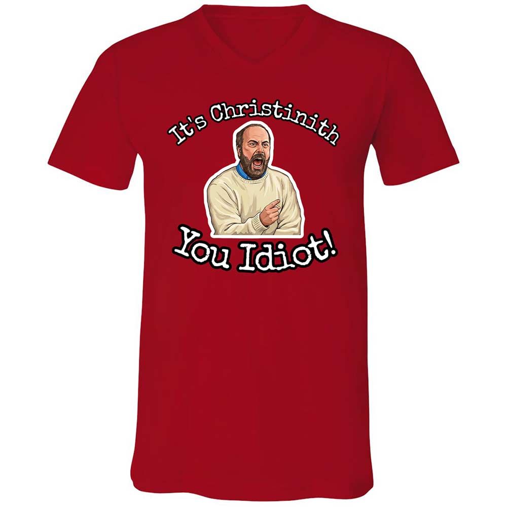 Unisex V-Neck T-Shirt - PCEX46X2 - Red - 6