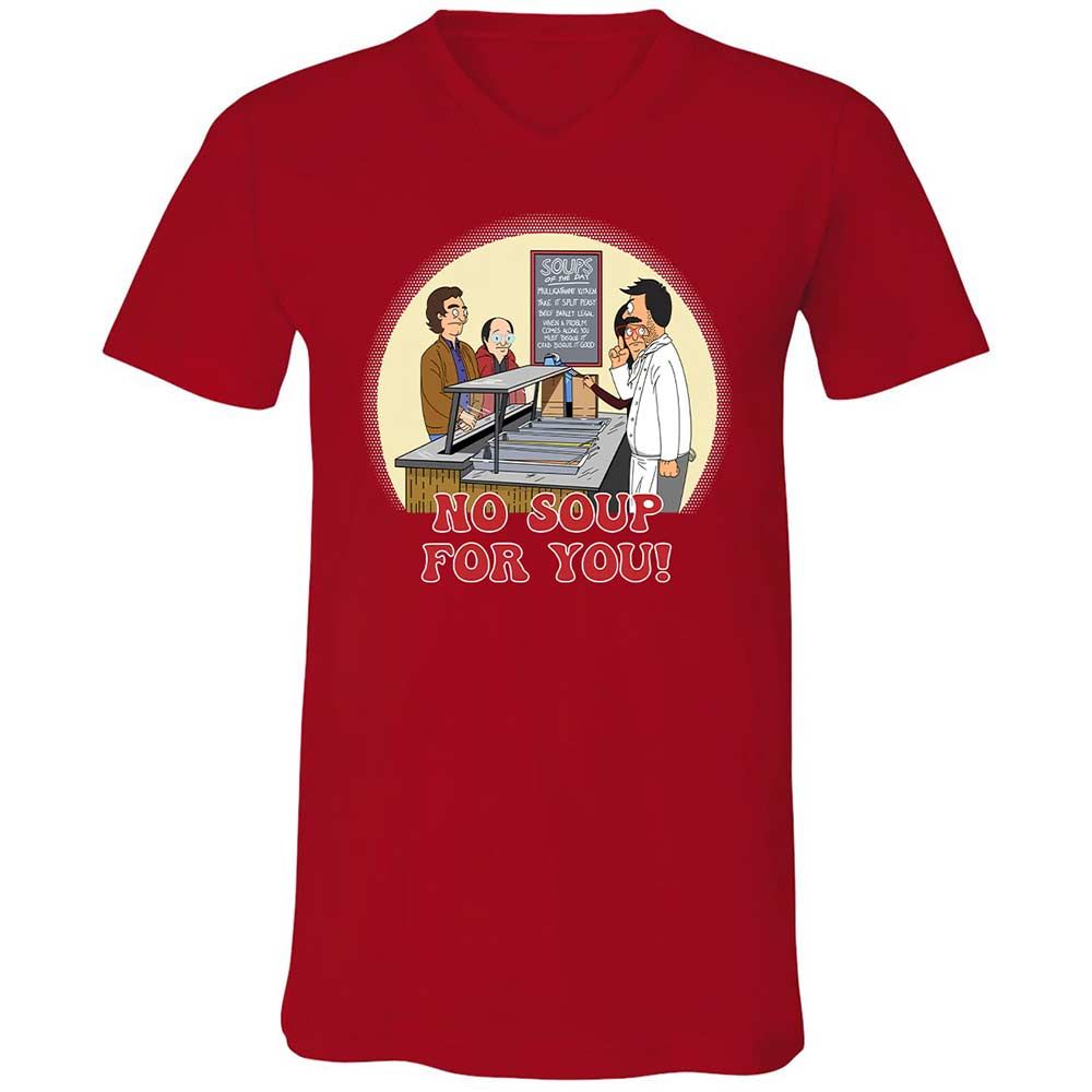 Unisex V-Neck T-Shirt - AUPJY7WC - Red - 6