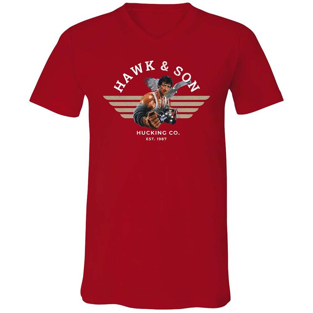 Unisex V-Neck T-Shirt - G827UPAN - Red - 6