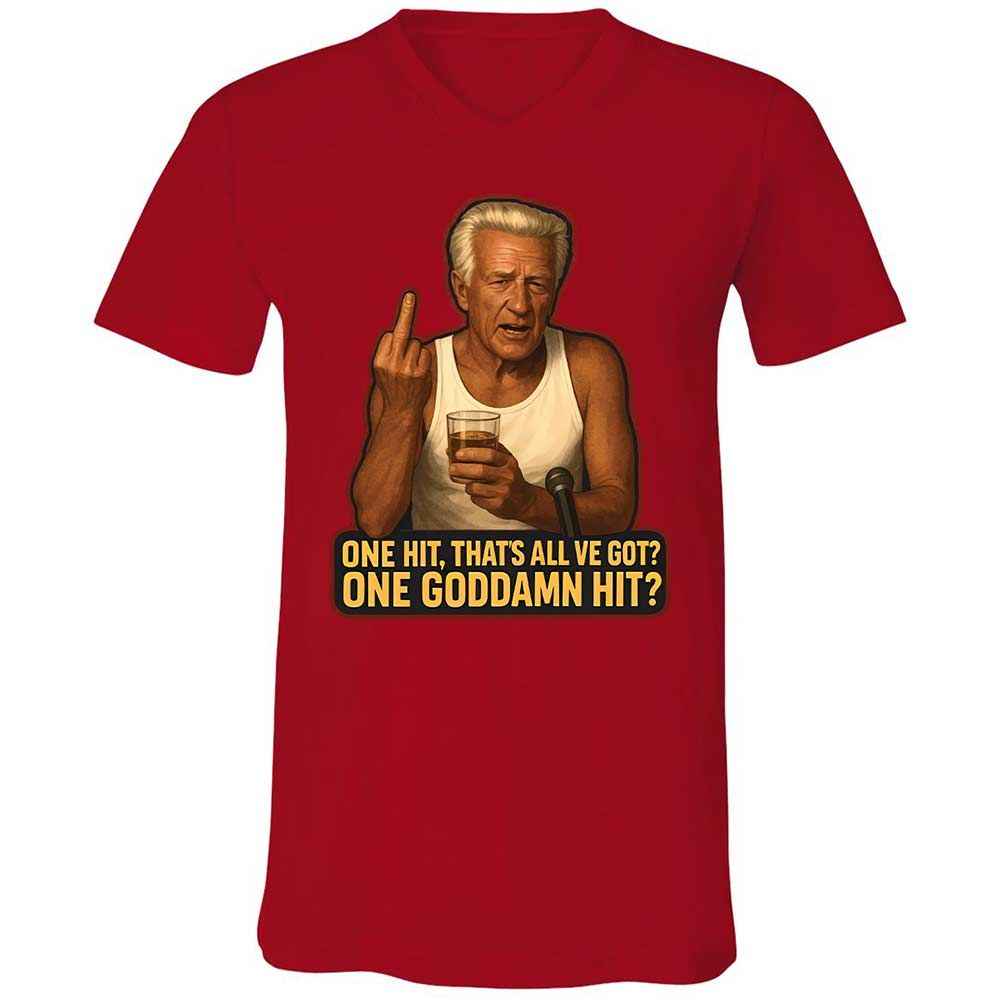 Unisex V-Neck T-Shirt - FVVQKLHZ - Red - 6