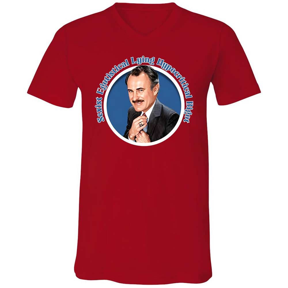Unisex V-Neck T-Shirt - 8JRC4HQH - Red - 6