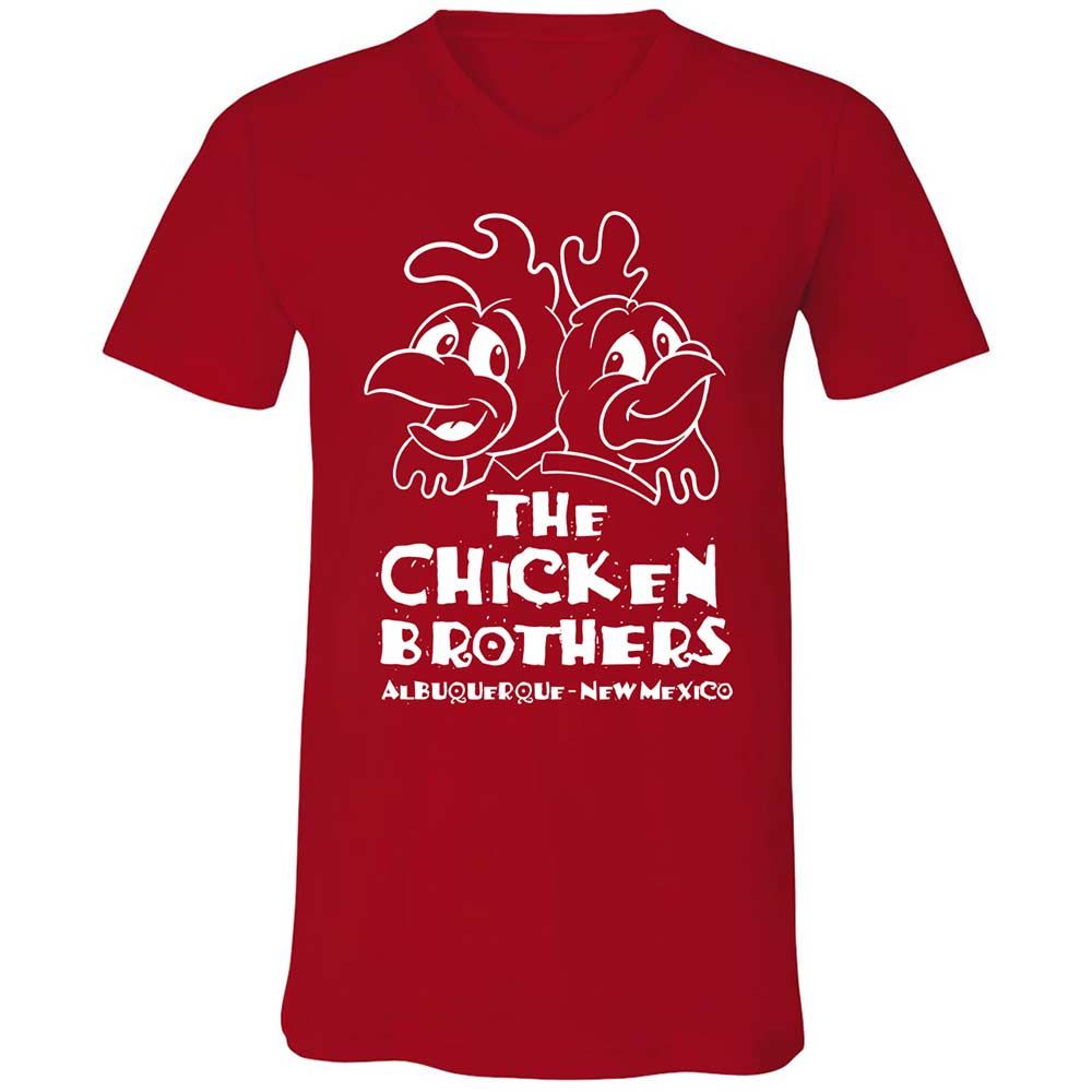 Unisex V-Neck T-Shirt - V7WAQP2Z - Red - 6