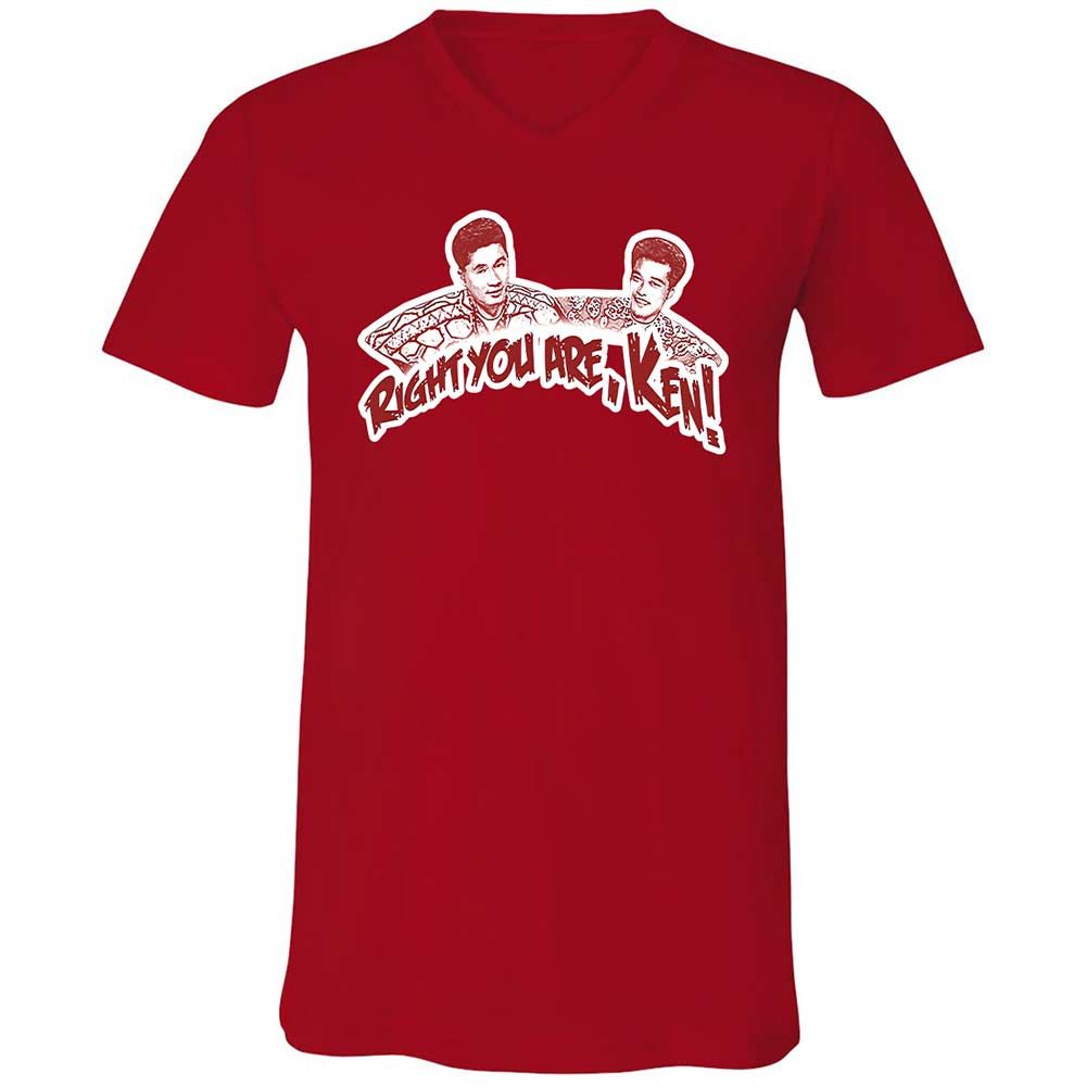 Unisex V-Neck T-Shirt - 9U9LDCLQ - Red - 6