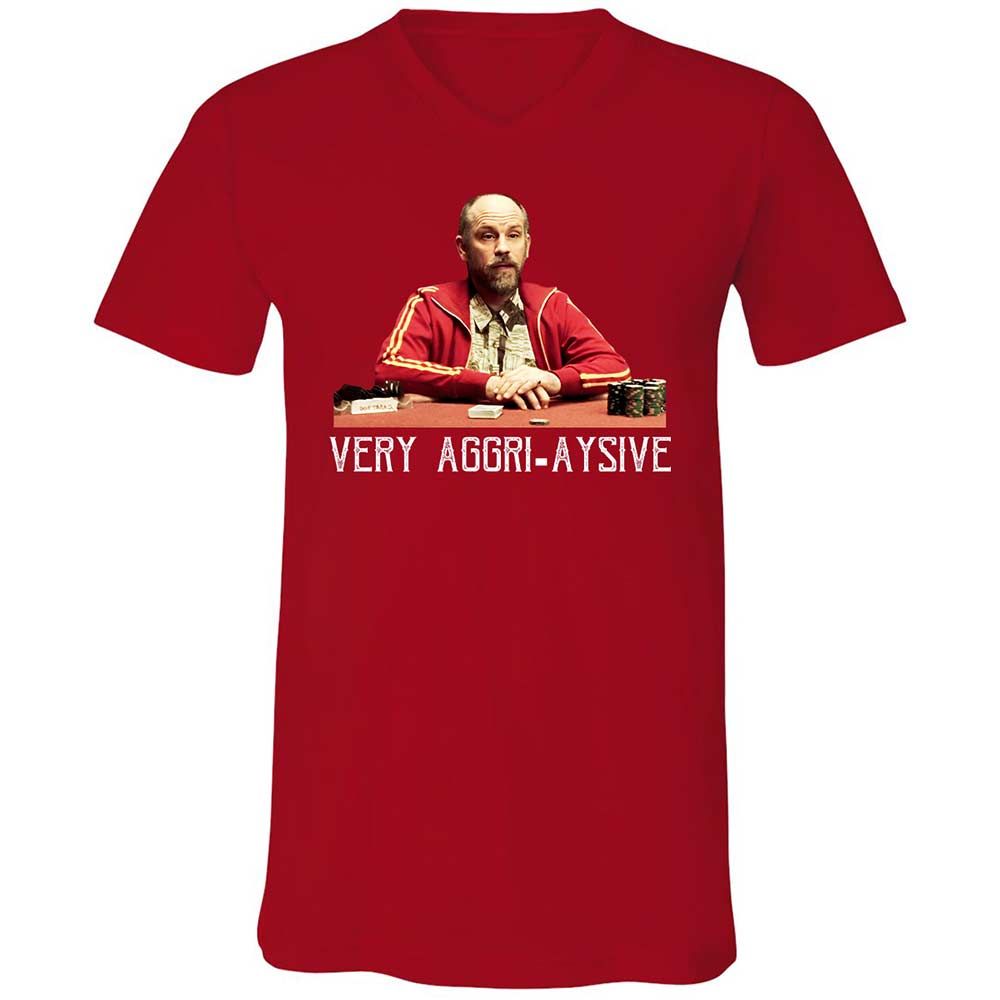Unisex V-Neck T-Shirt - F4ZN6TWT - Red - 6