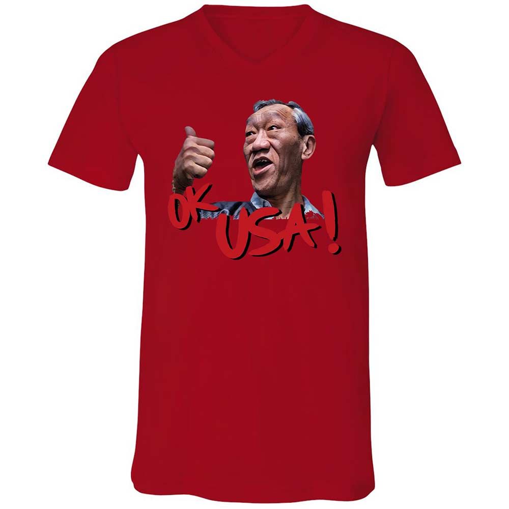 Unisex V-Neck T-Shirt - 9HQ15ZQ8 - Red - 6