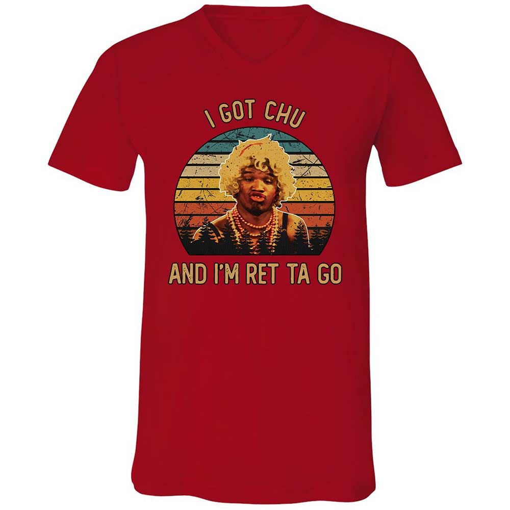 Unisex V-Neck T-Shirt - EQUHXVLX - Red - 6