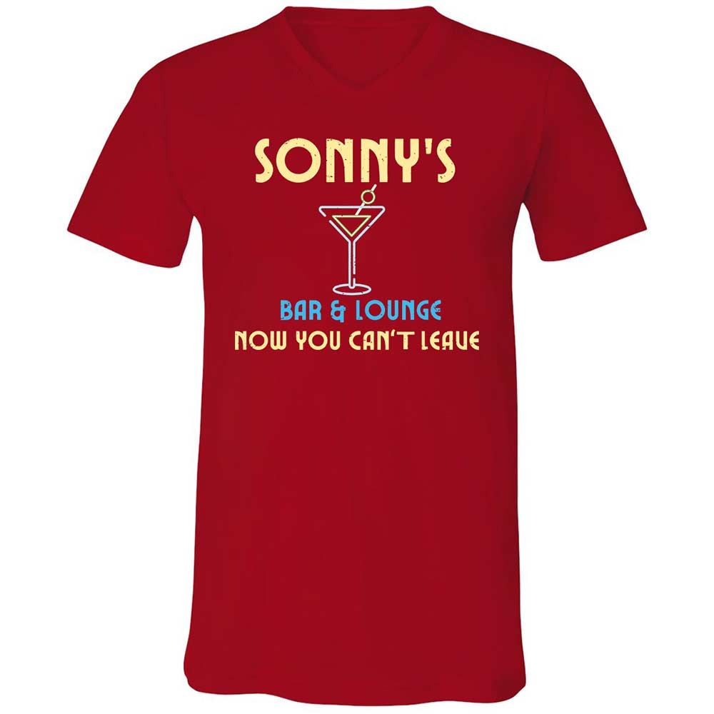 Unisex V-Neck T-Shirt - D1MRVXEQ - Red - 6
