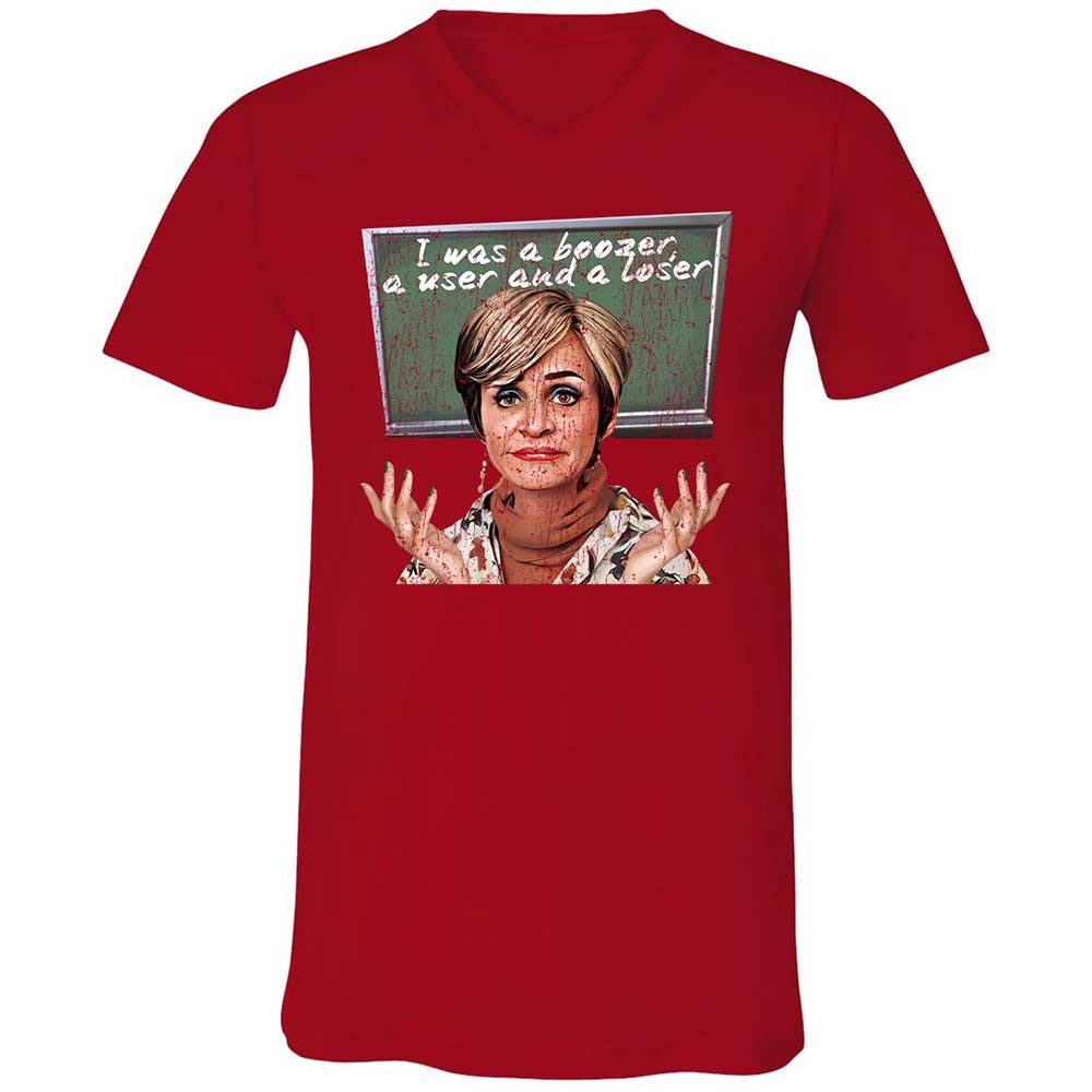 Unisex V-Neck T-Shirt - 6CY4NKKH - Red - 6