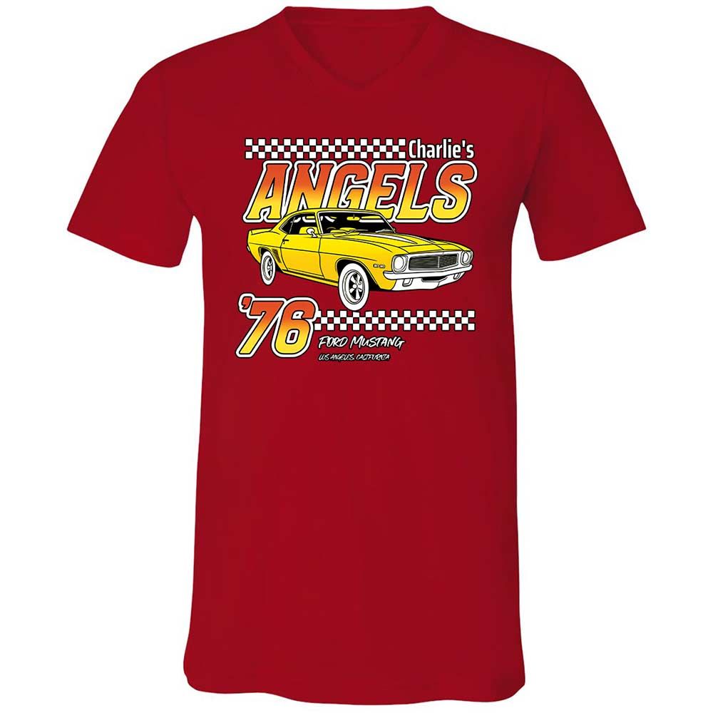 Unisex V-Neck T-Shirt - GM1ZNKHS - Red - 6