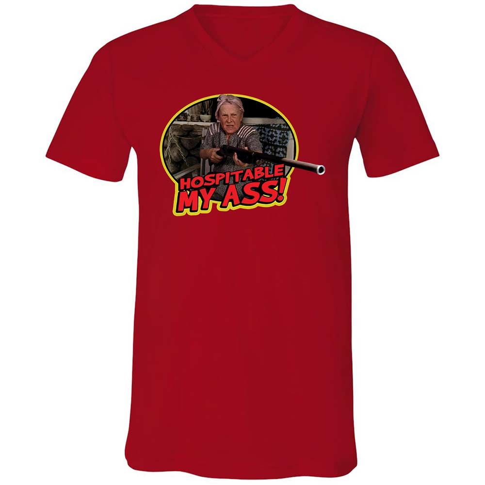 Unisex V-Neck T-Shirt - KELTDAU5 - Red - 6