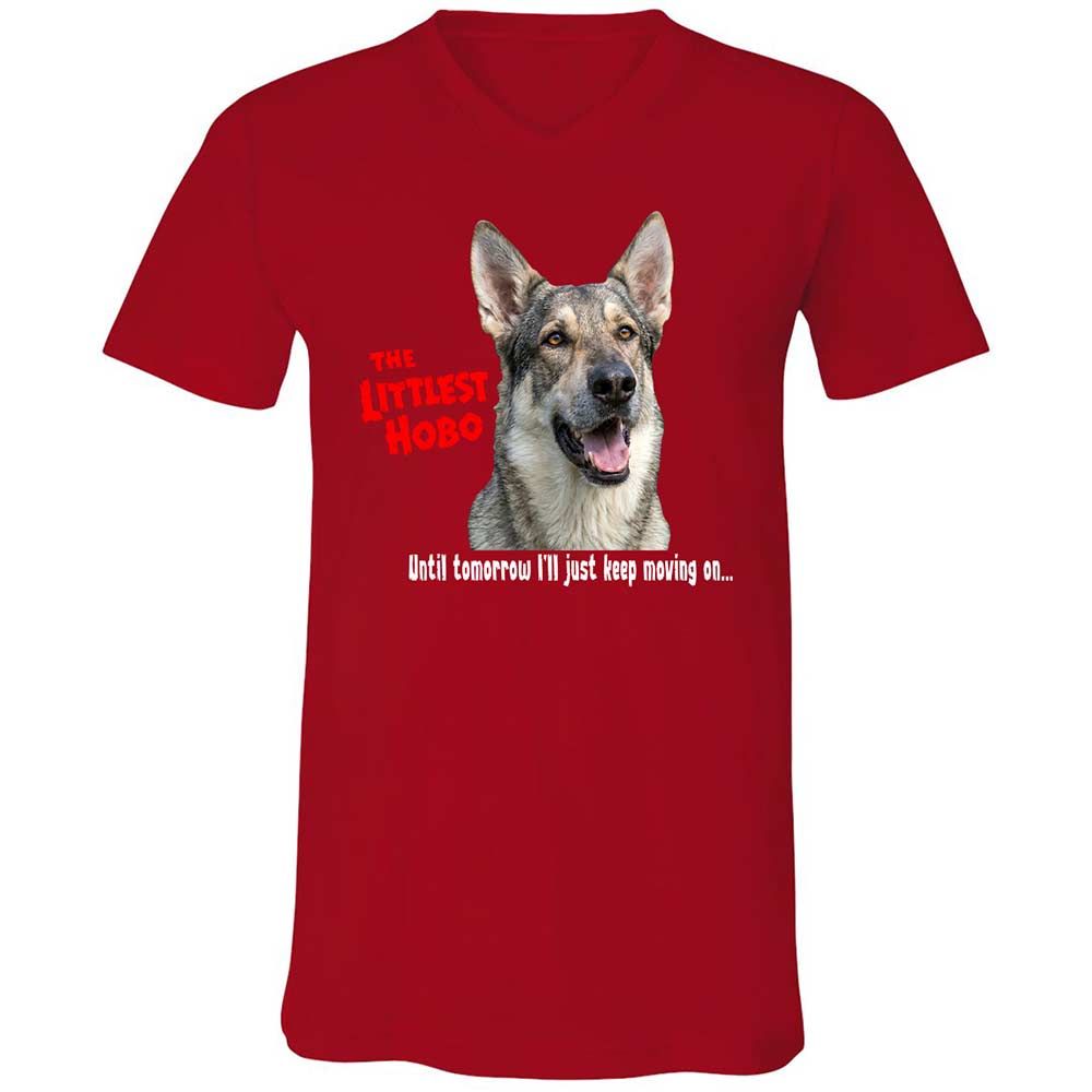 Unisex V-Neck T-Shirt - 17QFAPH8 - Red - 6