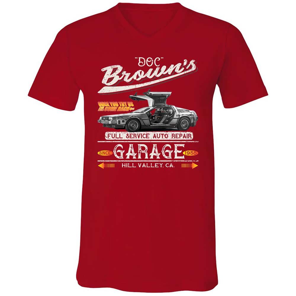 Unisex V-Neck T-Shirt - 4EM6BXVF - Red - 6