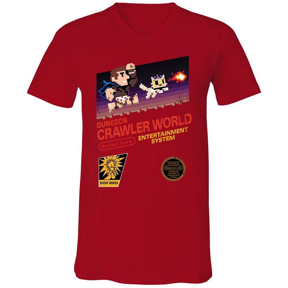 Unisex V-Neck T-Shirt - 4A2XHKXS - Red - 6