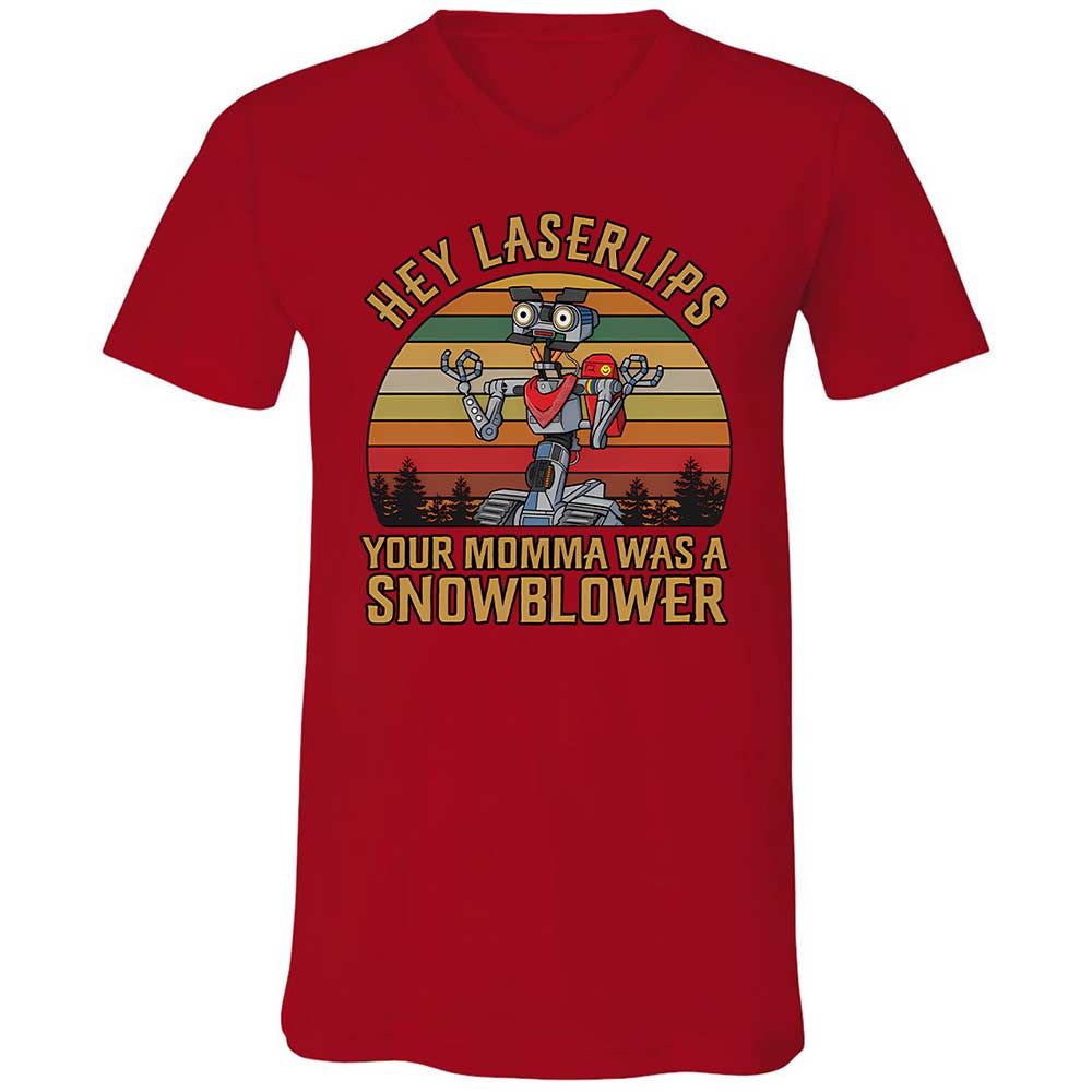 Unisex V-Neck T-Shirt - CG9RRLDU - Red - 6