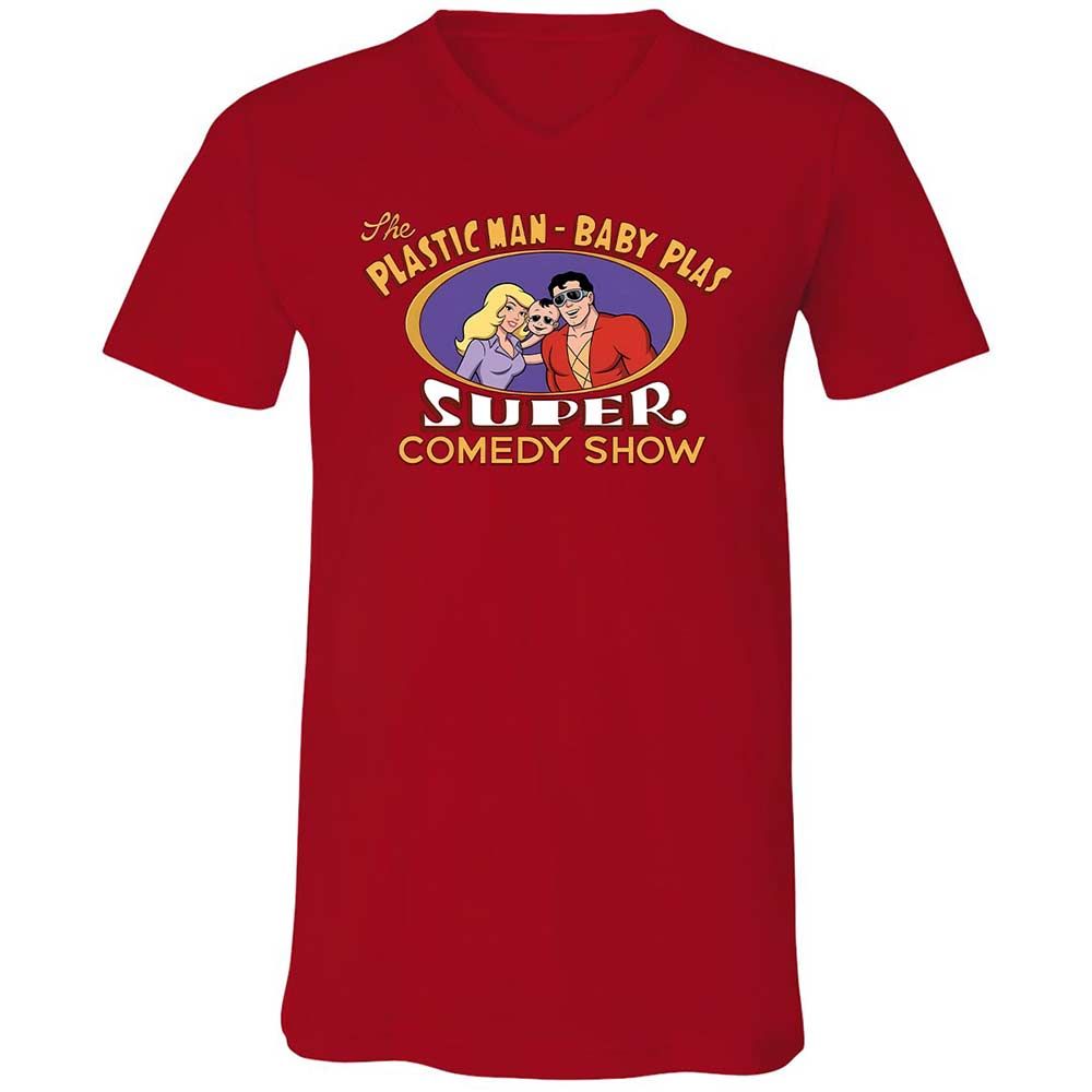 Unisex V-Neck T-Shirt - RZEMQHBU - Red - 6