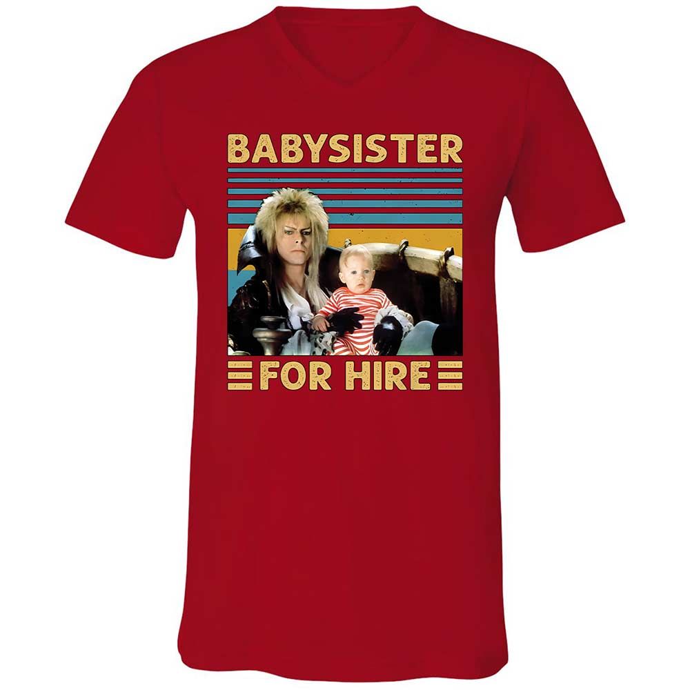 Unisex V-Neck T-Shirt - LZJPYWPX - Red - 6