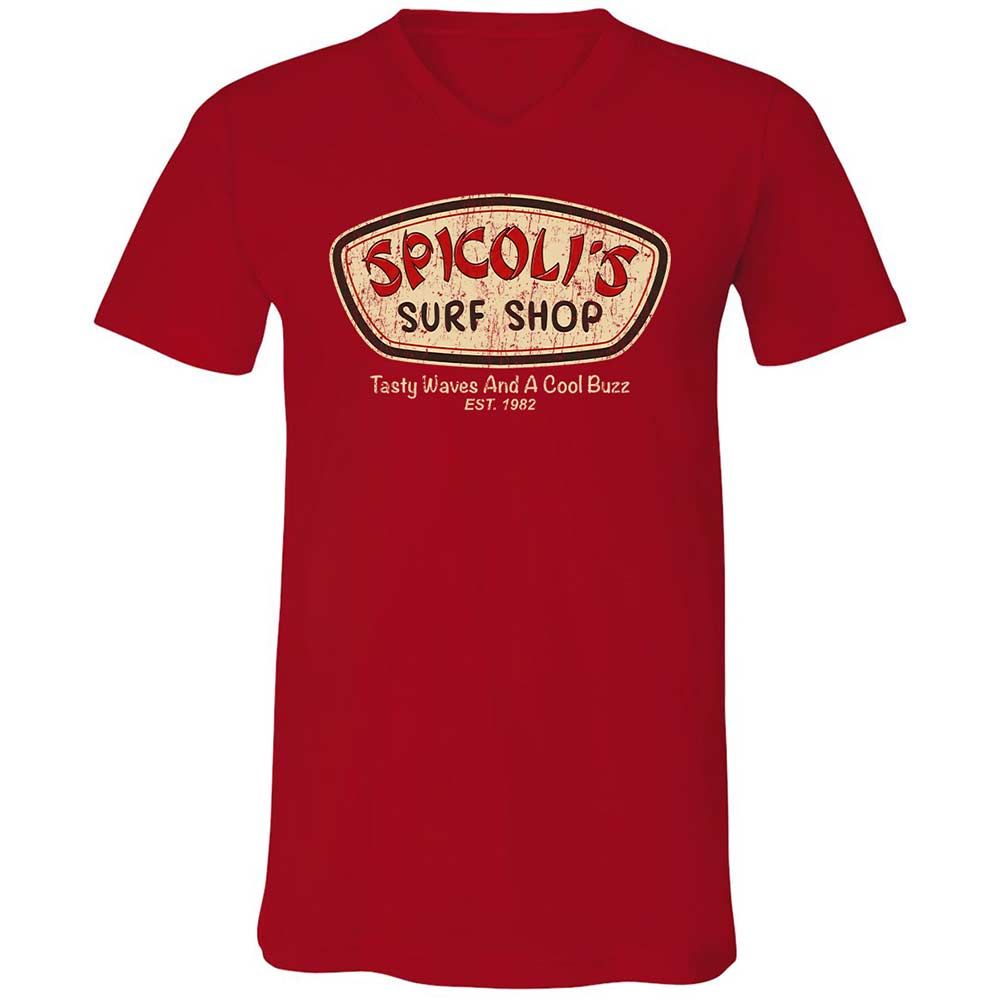 Unisex V-Neck T-Shirt - 7CDQ9Z8J - Red - 6