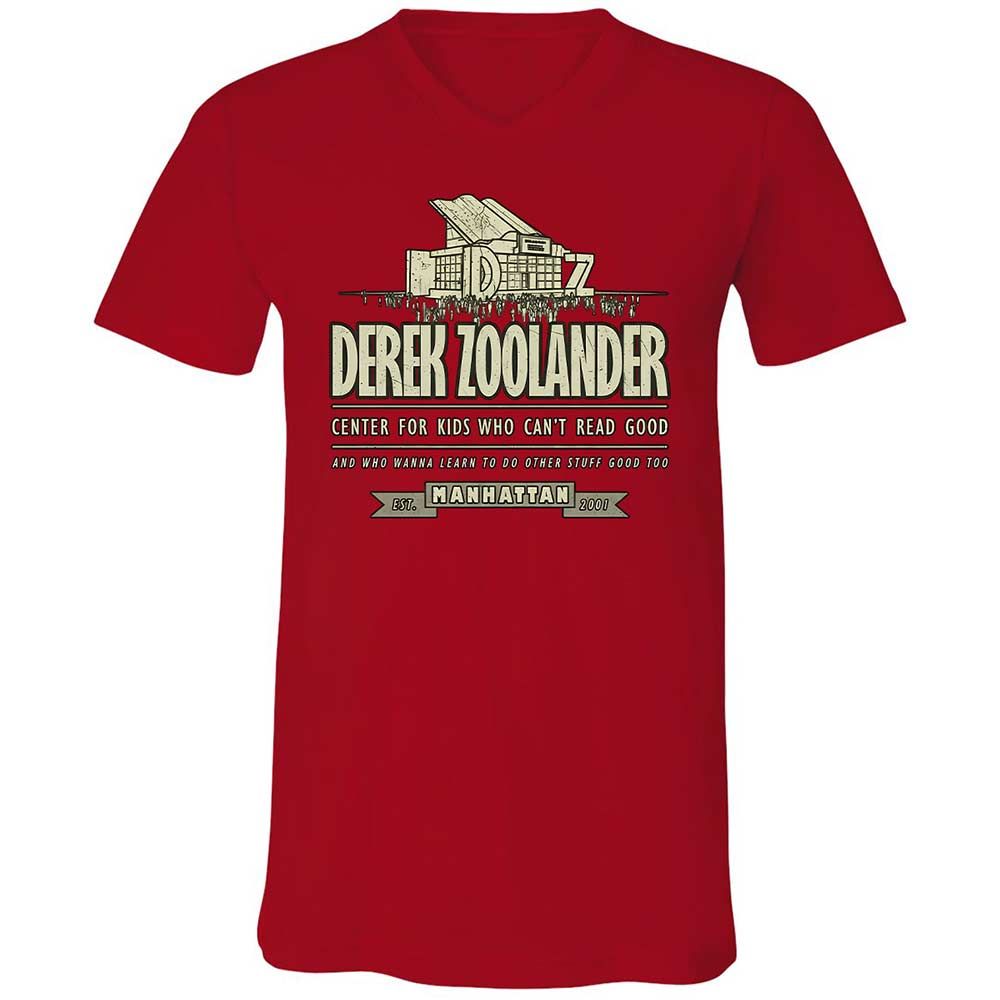 Unisex V-Neck T-Shirt - 453YTGM2 - Red - 6