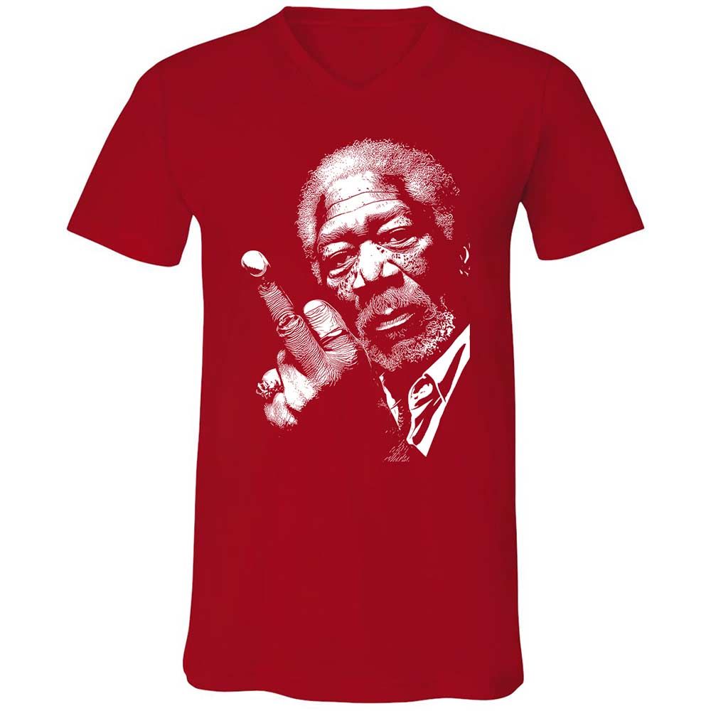 Morgan Freeman middle finger - Red - 6