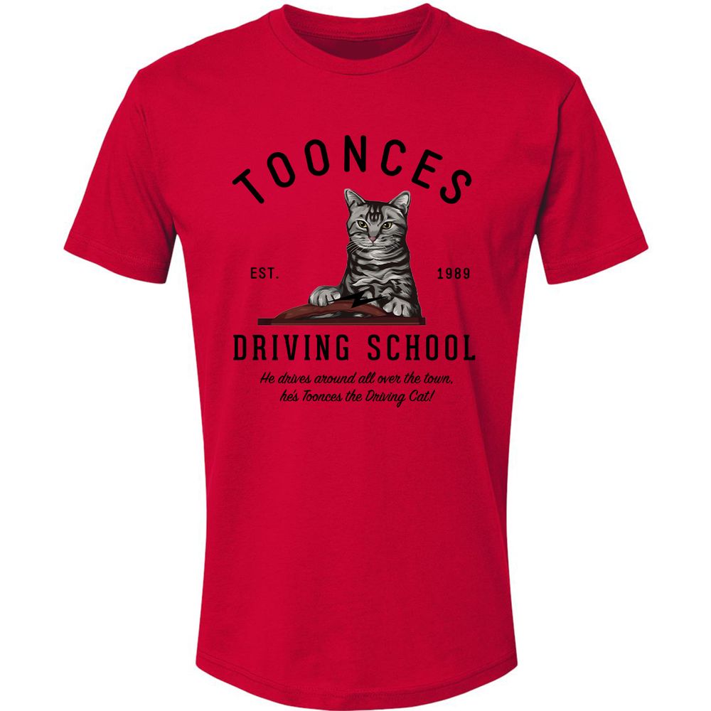 Funny Cat Driving School - Red - 6