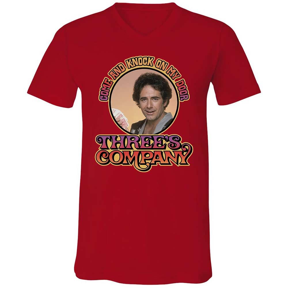 Unisex V-Neck T-Shirt - FR3ARW2U - Red - 6