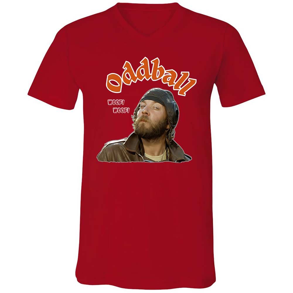 Unisex V-Neck T-Shirt - VAJ32SWQ - Red - 6