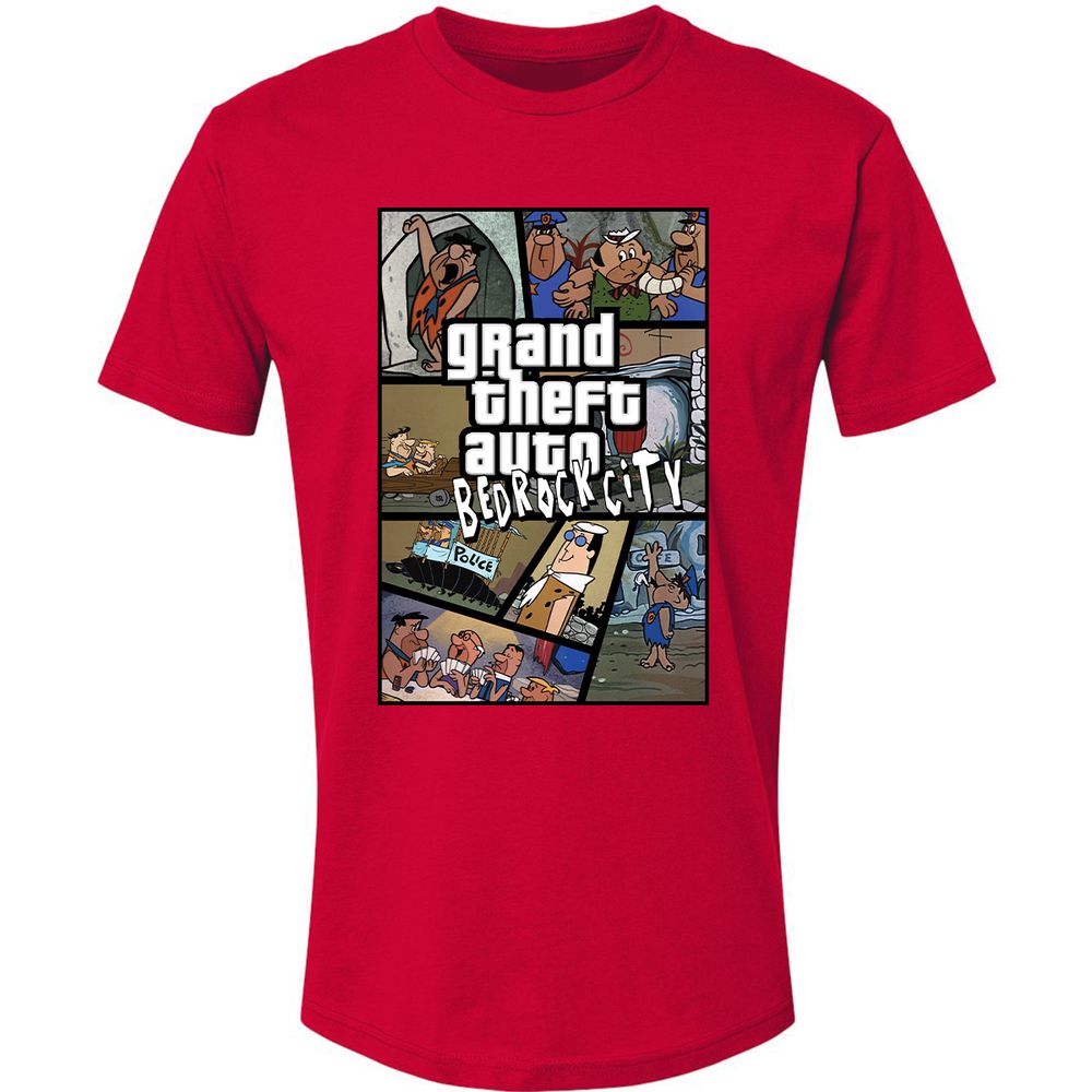 Premium Unisex T-Shirt - Black - Red - 6