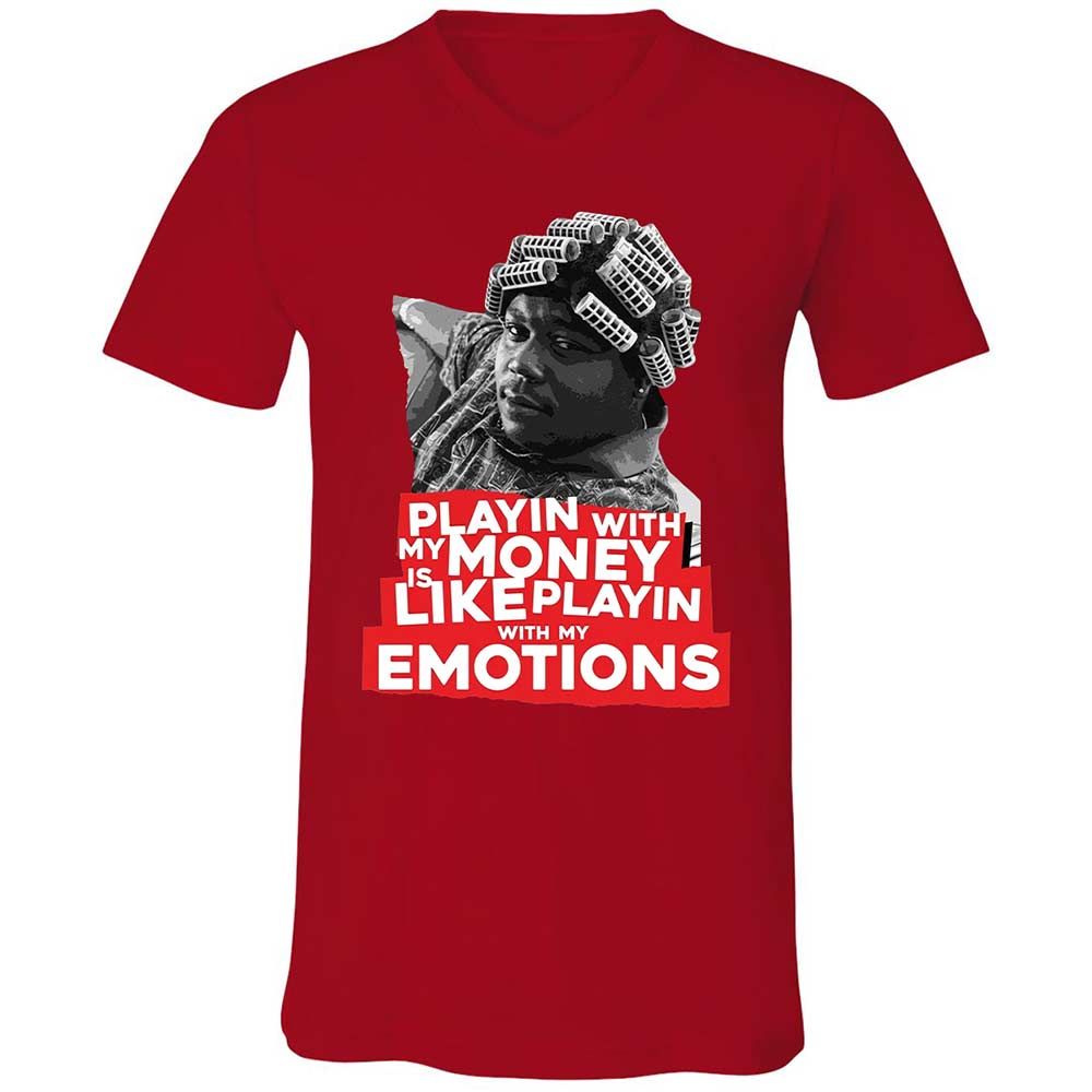 Unisex V-Neck T-Shirt - 9RXRXCWZ - Red - 6