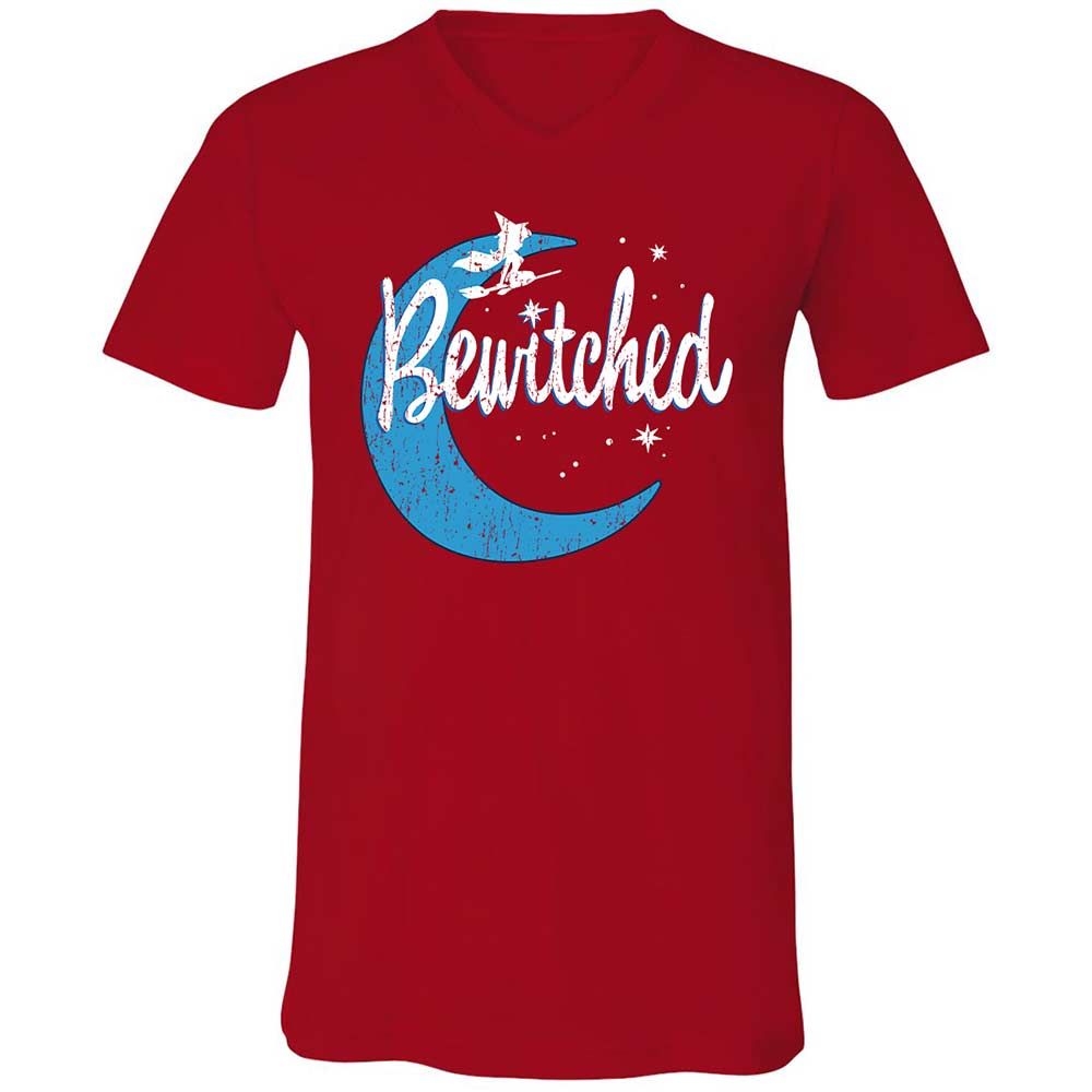 Unisex V-Neck T-Shirt - QC2T2J8J - Red - 6