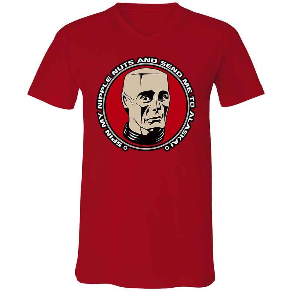 Unisex V-Neck T-Shirt - 3YL6Y5FR - Red - 6