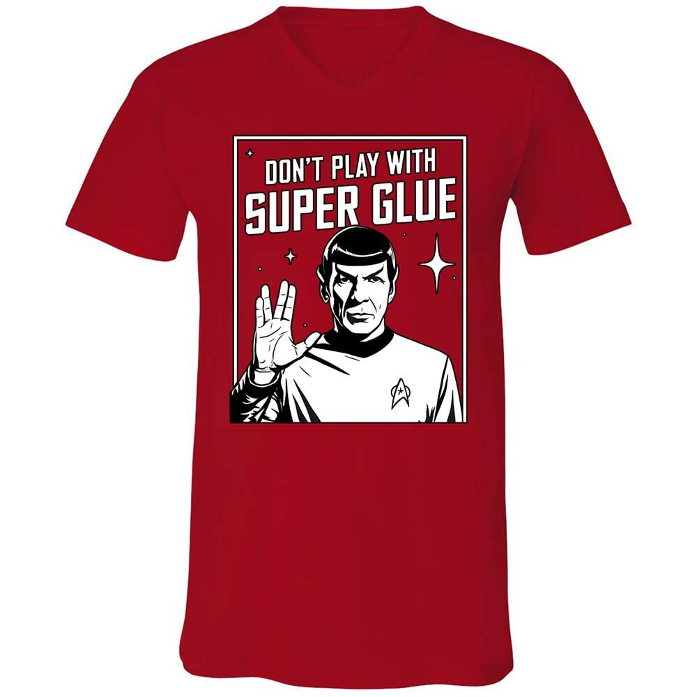 Unisex V-Neck T-Shirt - 9CSFFAAK - Red - 6