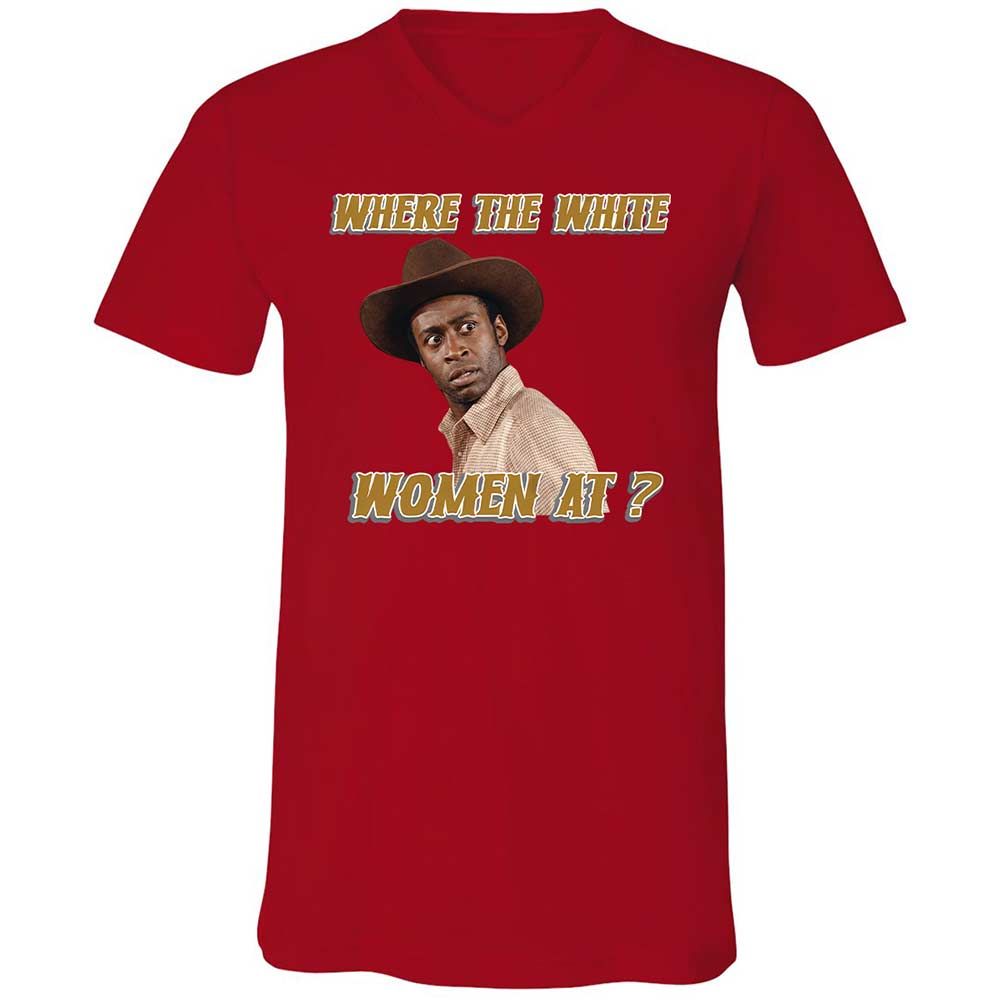 Unisex V-Neck T-Shirt - FYGNUFSF - Red - 6