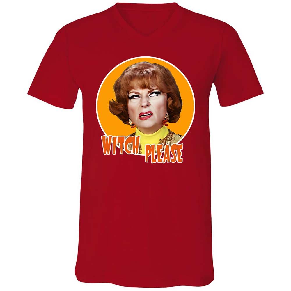 Unisex V-Neck T-Shirt - Y3EJEZ6C - Red - 6