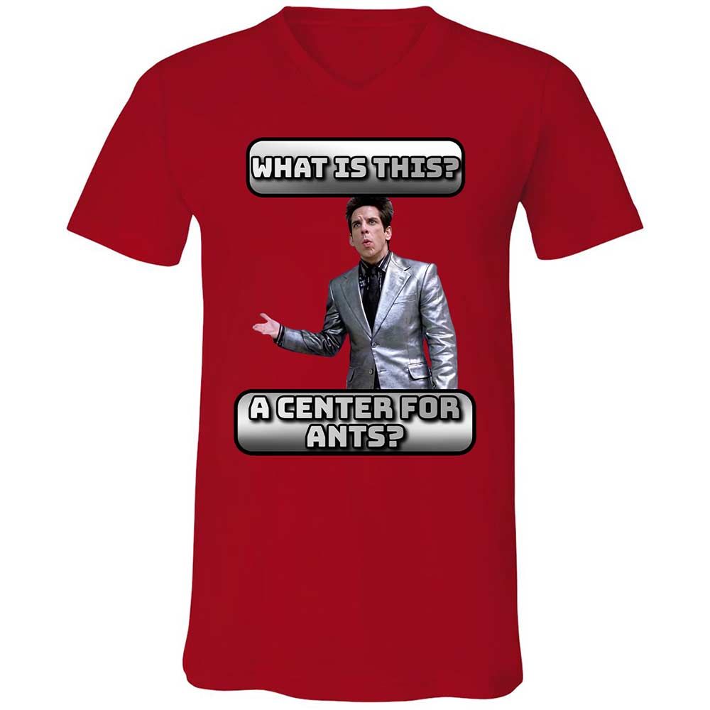 Unisex V-Neck T-Shirt - FKSFQMZ8 - Red - 6