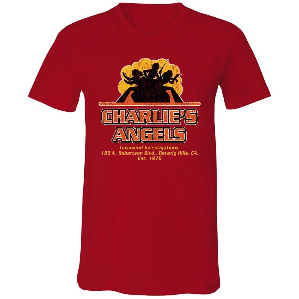Unisex V-Neck T-Shirt - LRLC1GB7 - Red - 6